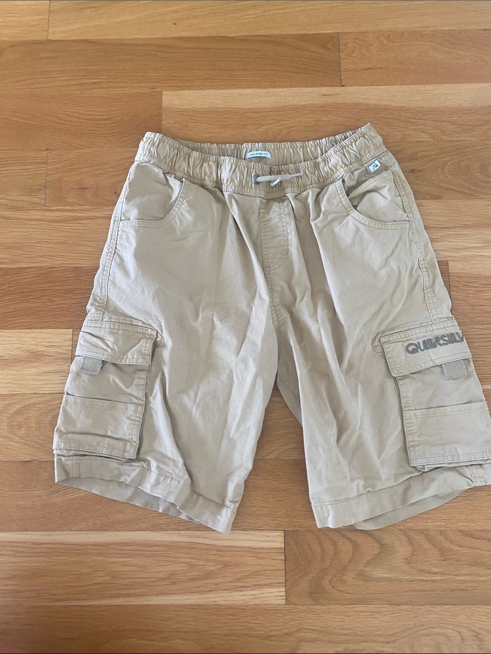 Quiksilver boys Beige Cargo Shorts with Elastic Waist
